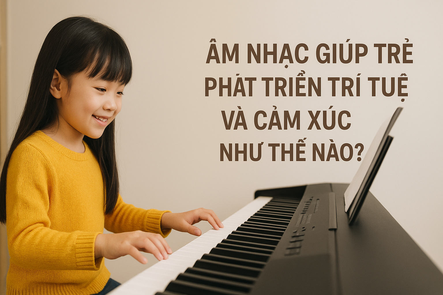 Âm Nhạc Giúp Trẻ Phát Triển Trí Tuệ Và Cảm Xúc Như Thế Nào?